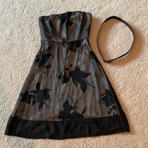 Strapless cocktail dress